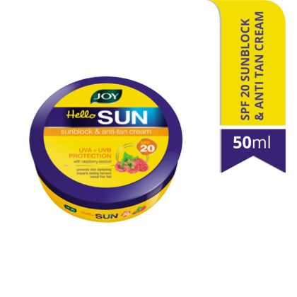 Joy Hello Sun Sunblock & Anti Tan Cream SPF 20
