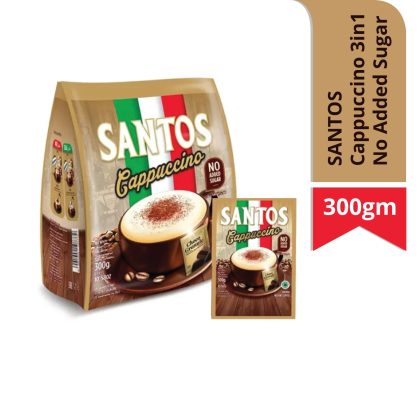 SANTOS Cappuccino 3in1 With No Added Sugar
